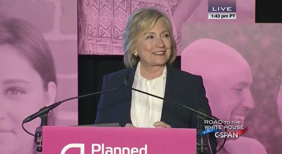 Hillary Clinton Uses Planned Parenthood Endorsement Event to Call for Taxpayer Funding of Abortion