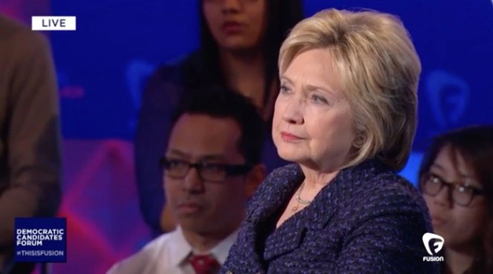 Clinton Confronted on Her 'White Privilege' at Dem. Forum, Asked to 'Give an Example' When She Benefited From It