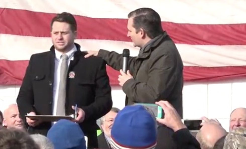Ted Cruz Tosses Heckler Who Makes It on Stage at Gun Event — When a Second Emerges, the Candidate Loses Patience