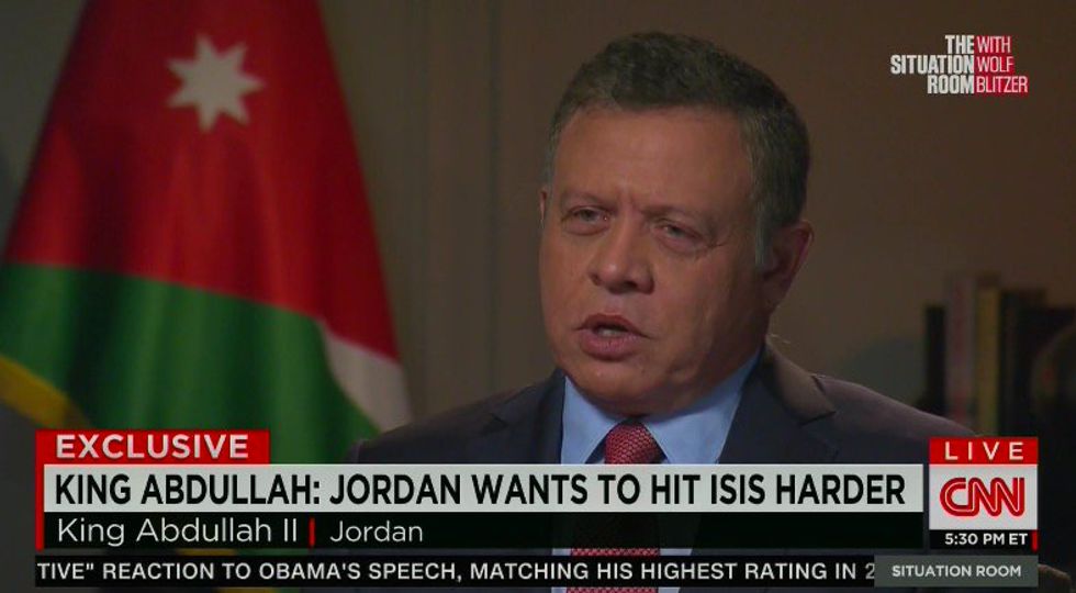 Listen to the Three Words Jordan's King Abdullah II Uses to Describe Radical Islamic Terrorists