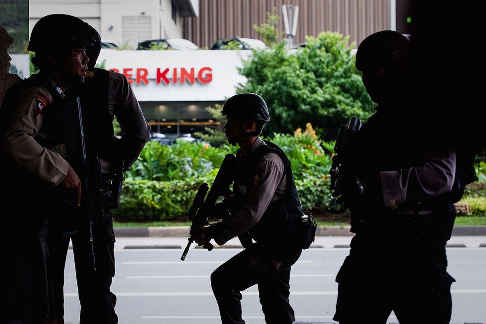 Five Gunmen, Two Civilians Dead After Terror Attacks in Jakarta
