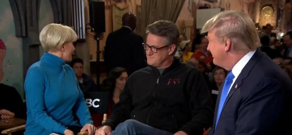 Interview Briefly Derailed as Demonstrators Interrupt Donald Trump Live on the Air: ‘Throw ‘Em Out’