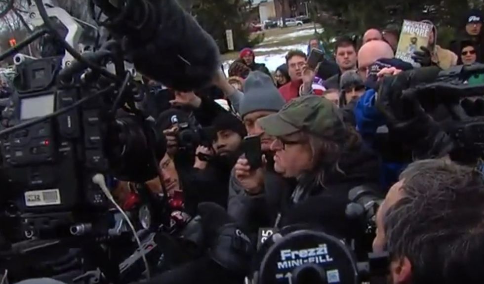 Left-Wing Filmmaker Michael Moore Visits Flint Amid Water Crisis to 'Insist' on Action From White House: 'President Obama, This Is About You