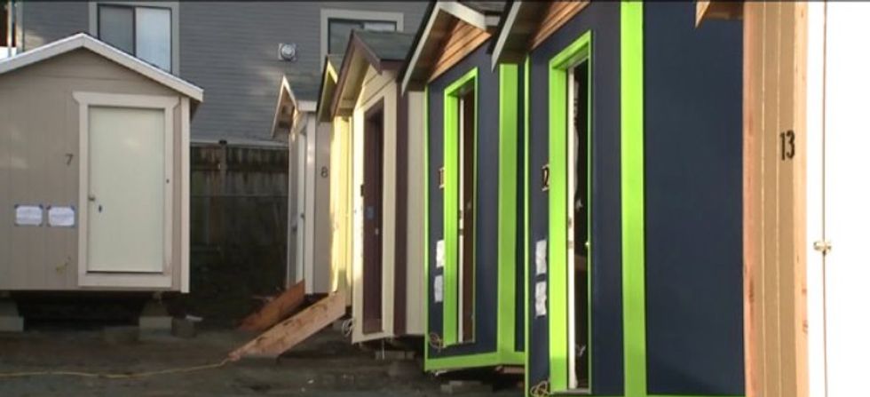 Seattle Church Hosts 'Tiny House Village' for the Homeless 