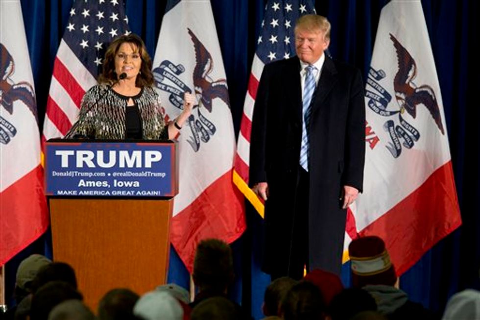 Trump on Sarah Palin's Very Public Defense of Her Son's Arrest: 'I Actually Suggested It