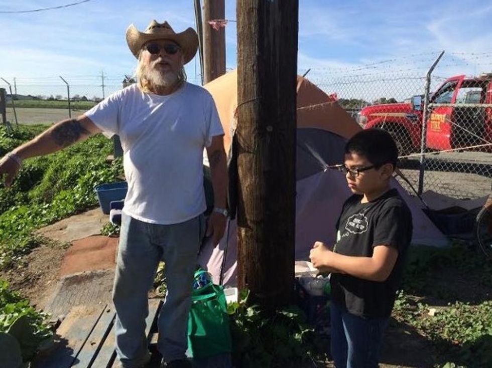 Watch the Emotional Moment an 8-Year-Old Boy Thanks a Homeless Man for Saving His Mom's Life