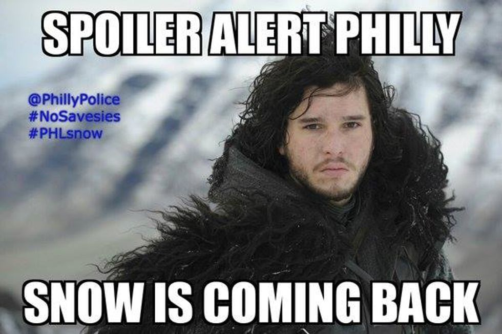 Philly Police Deliver Blizzard PSAs Via 'Hotline Bling' Video and 'Game of Thrones' Memes