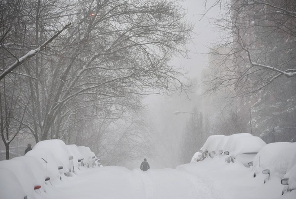 See the Incredible Photos Astronaut Shared of Massive Blizzard From Space