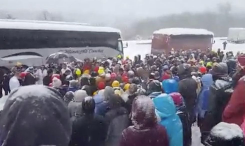 What Busloads of March For Life Participants Did After Getting Stranded on a Turnpike During Brutal Blizzard Is Getting Some Attention
