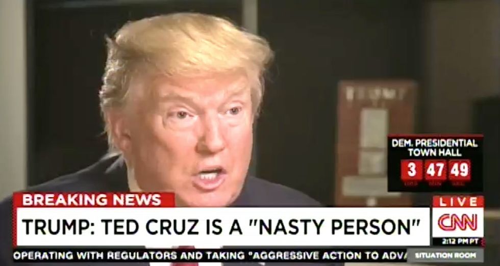 Donald Trump Unleashes Verbal Assault on 'Nasty Guy' Ted Cruz: 'He Tells Lies