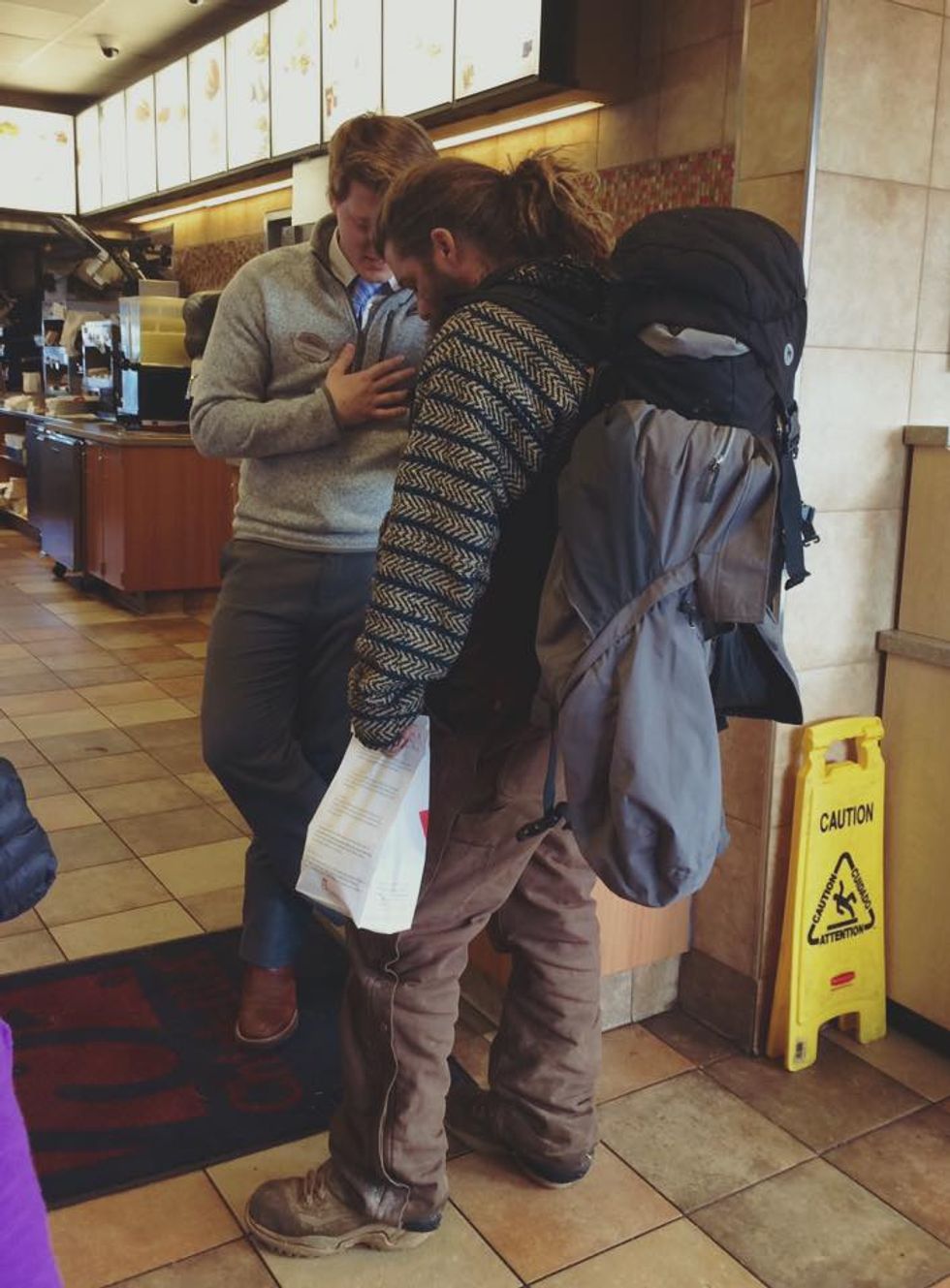 Man and His Daughter Witness 'Beautiful Scene' as Chick-fil-A Manager Prays With Homeless Man