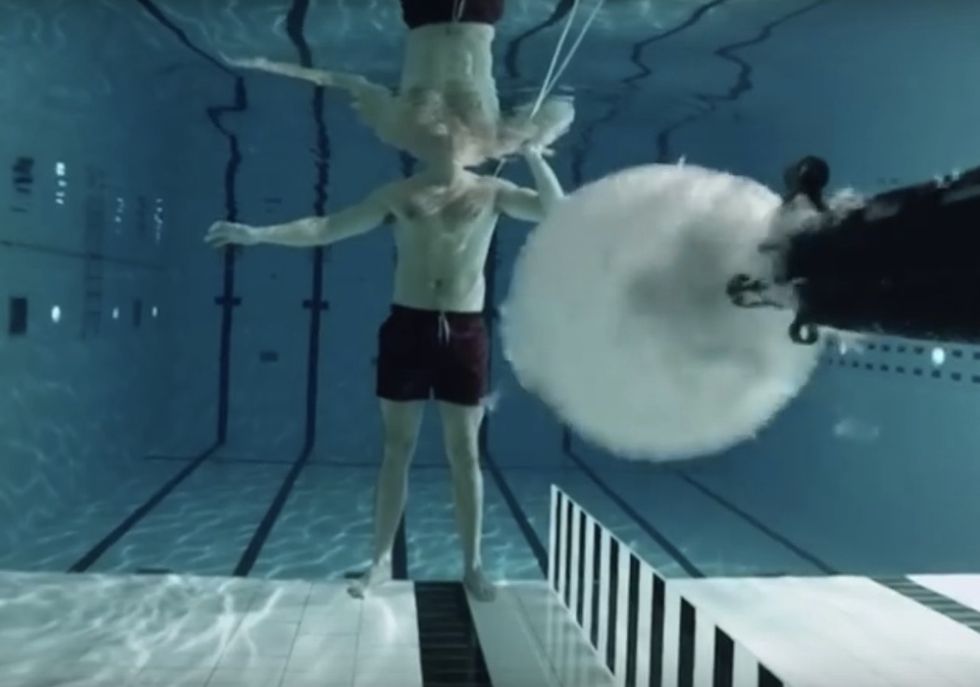 Physicist Points Gun at Himself Underwater and Fires a Shot for an Experiment — Watch What Happens