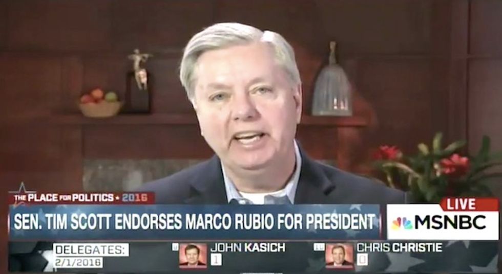 Lindsey Graham Attacks Cruz and Rubio on Immigration and Abortion, Saying Both Will Force Rape Victims to 'Carry the Rapist's Baby