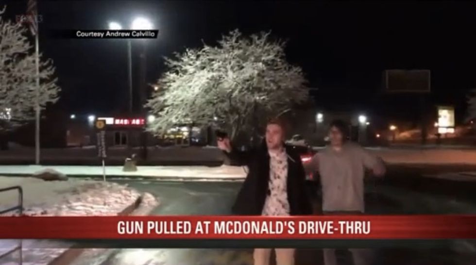 Irate McDonald's Customer Caught on Video Pulling a Gun on Employees During Altercation Over His Order