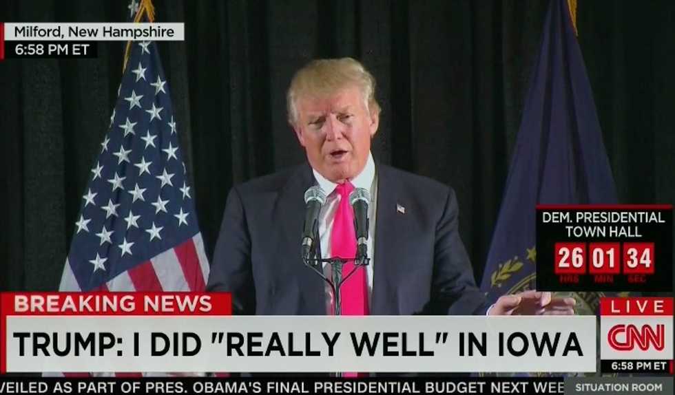 Trump Pressed By Reporter On Whether Losing Iowa Hurt His 'Brand' — Take a Look at How He Answered
