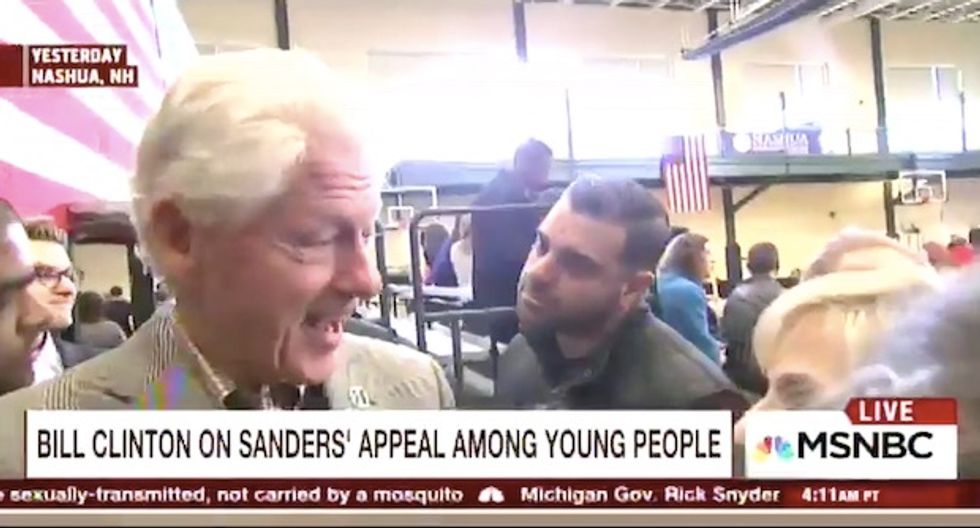 Watch Bill Clinton Explain Why Bernie Sanders Appeals to More Young Voters Than Hillary