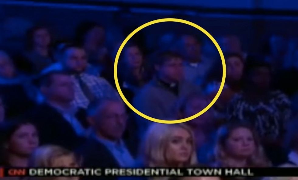 Priest Seen in Viral Video Shaking His Head at Hillary Clinton Over Planned Parenthood Shares Context Behind His Attendance at Town Hall