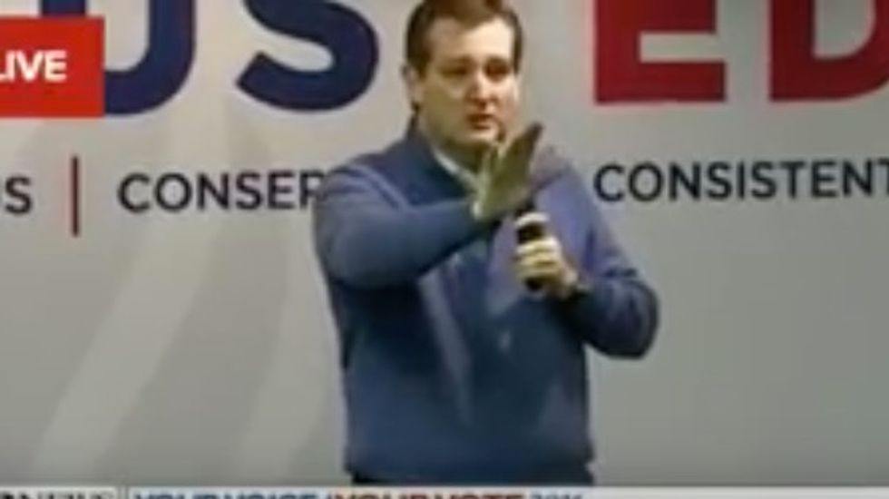 Things Get Very Tense When Man Asks Ted Cruz About Canadian Birth: 'Sir, Sir — OK, Next Question!\