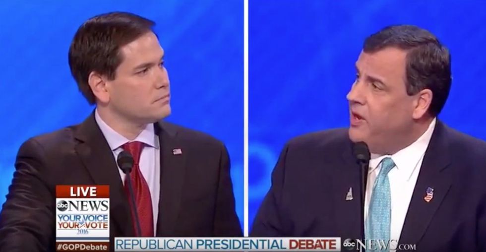 Christie Rips Into Rubio for His Record: 'That's Not Leadership, That's Truancy