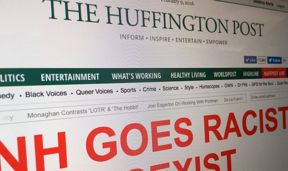 Huffington Post Goes Nuclear After Trump Wins New Hampshire — Take a Look at Outlet's Front Page