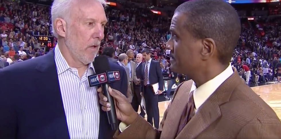 Watch NBA Coach Gregg Popovich’s Candid On-Air Reaction to Learning the Winners of New Hampshire Primary