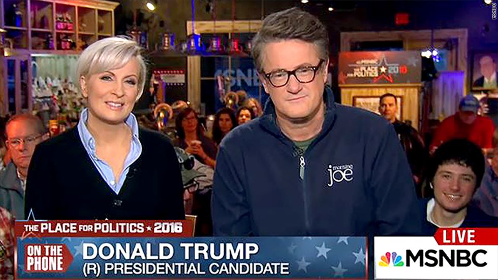 Hot Mic Captures Candid Off-Air Conversation Between Trump and ‘Morning Joe’ Hosts