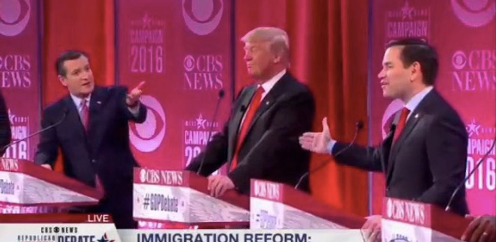 Rubio Hits Cruz With a Surprise Left Hook: ‘He Doesn’t Speak Spanish.’ Watch How Cruz Responds