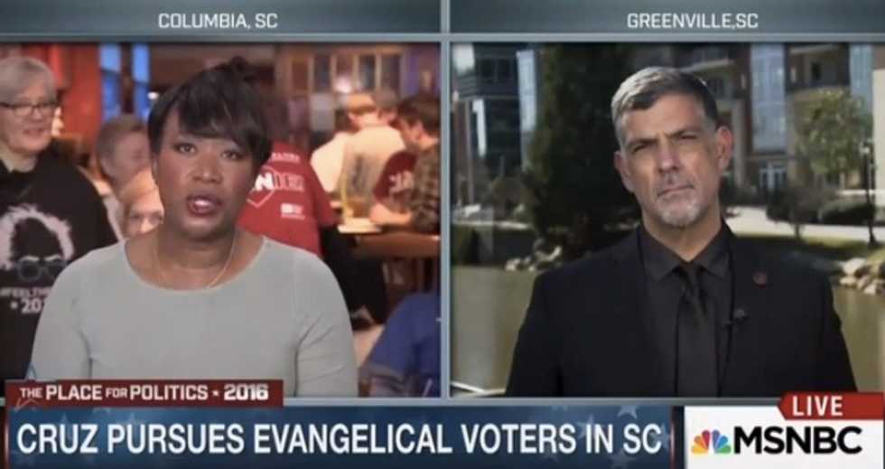 MSNBC Correspondent Accuses Cruz of Claiming He'd Ignore Key 'Part of the Constitution.' Watch This Pastor's Reaction.