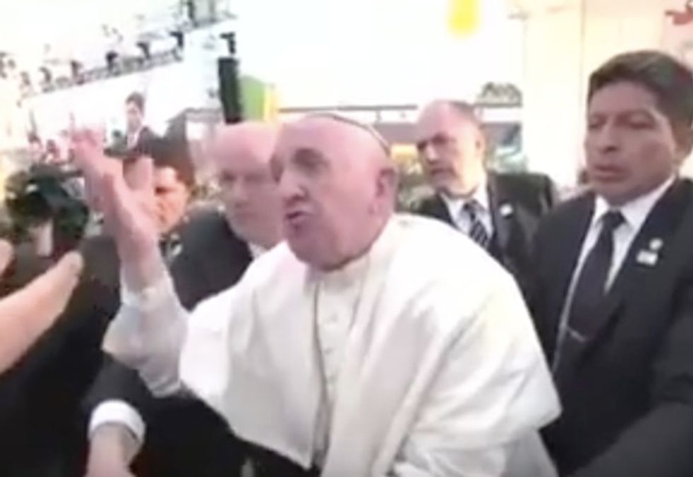 Video Captures Pope Francis Losing His Temper and Shouting While Greeting Supporters in Mexico: 'Don't Be Selfish!