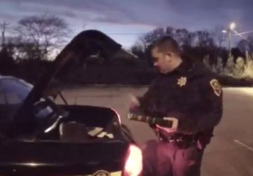 Cop Stops to Talk to Drug-Addicted Homeless Man. It's What Happens Next That Has People Calling Him a 'Hero.