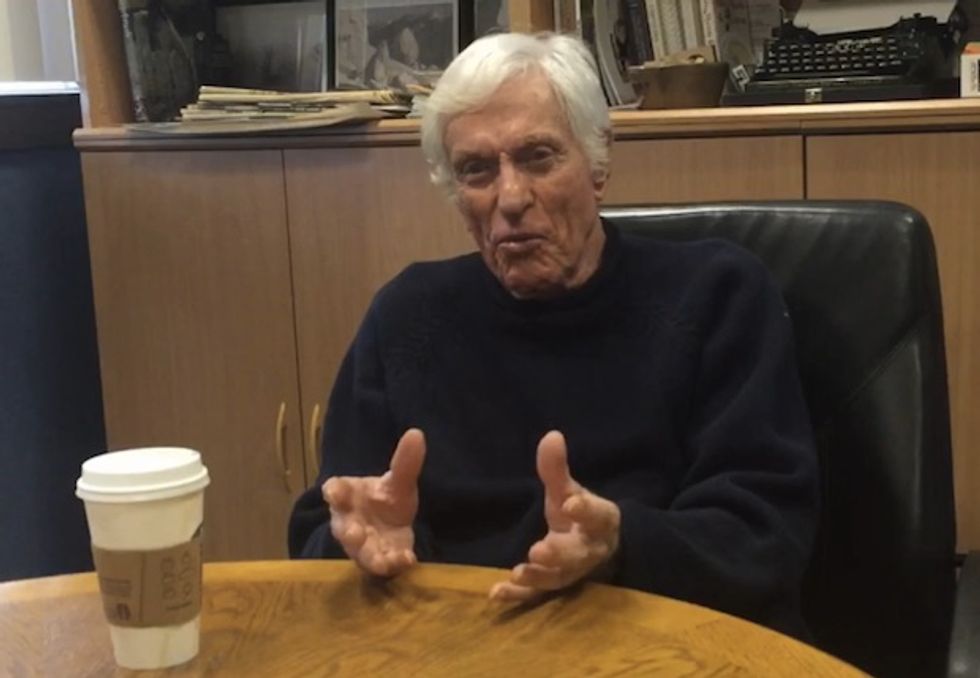 Beloved 90-Year-Old Hollywood Legend Stumps for Sanders 'Because I Like to Help Aspiring Young People...Like Bernie