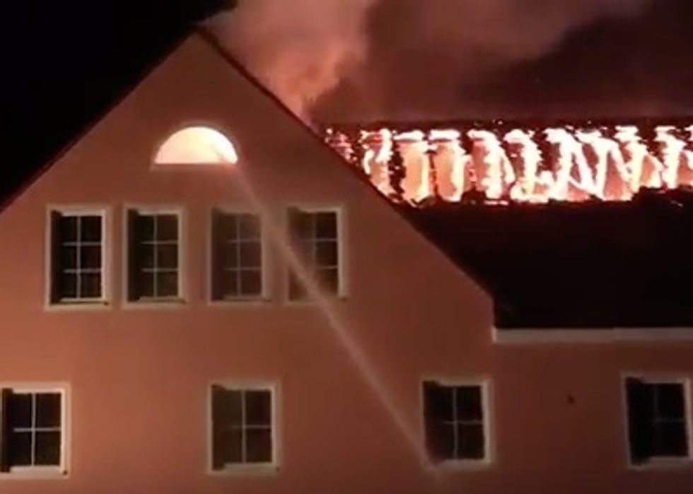Refugee Housing in Germany Burns Down as a Result of Arson. Here's How Onlookers Reacted to the Flames.