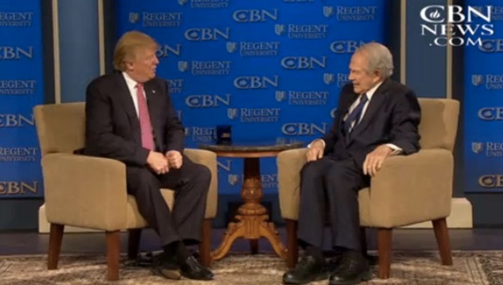 You Inspire Us All': Pat Robertson Praises Trump at Regent University