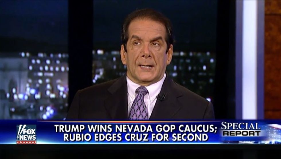 Krauthammer: It's Over for Cruz, Rubio if Trump Wins These Two States