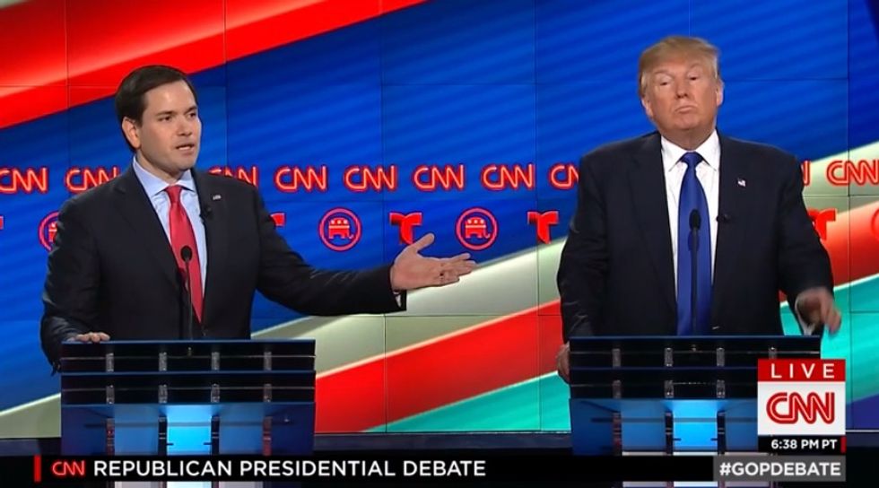 Now He's Repeating Himself': Watch What Happens When Rubio Repeatedly Demands Trump Lay Out His Plan on Health Care