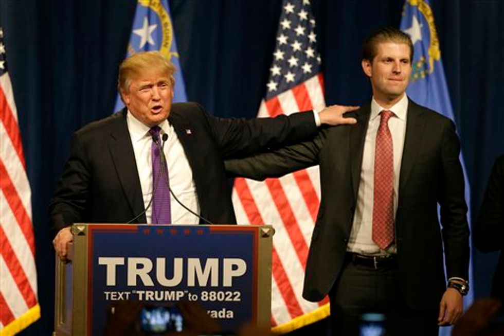 Eric Trump Says His Dad Might Sweep Super Tuesday — Rubio, Cruz Have 'Very Little Path Forward\