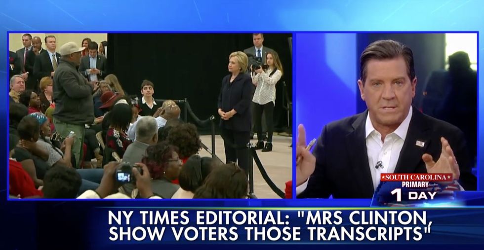 Fox News Host Makes $10,000 Bet About What He Thinks Clinton's Wall Street Transcripts Will Reveal
