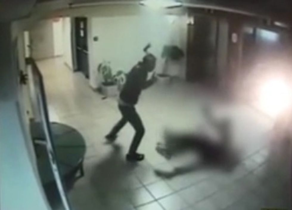 Security Footage Shows Moment Ax-Wielding Palestinian Went After Israeli Shopping Mall Guard