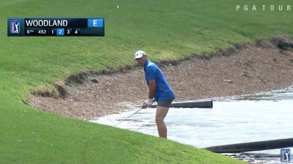 YouTube Moment': PGA Pro Removed His Pants to Shoot From a Muddy Water Hazard