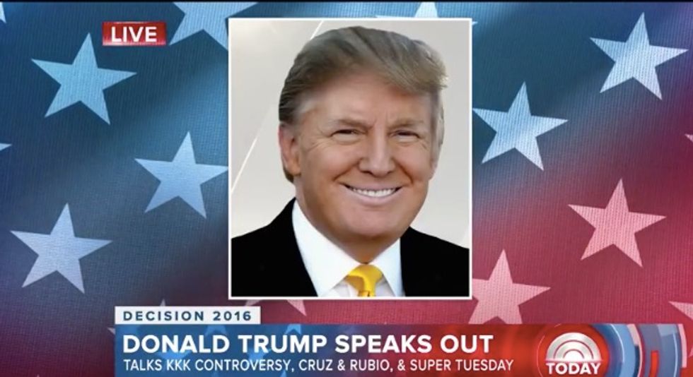 Lousy Earpiece': Trump Blames Confusion Over Disavowing David Duke and the KKK on CNN's Equipment