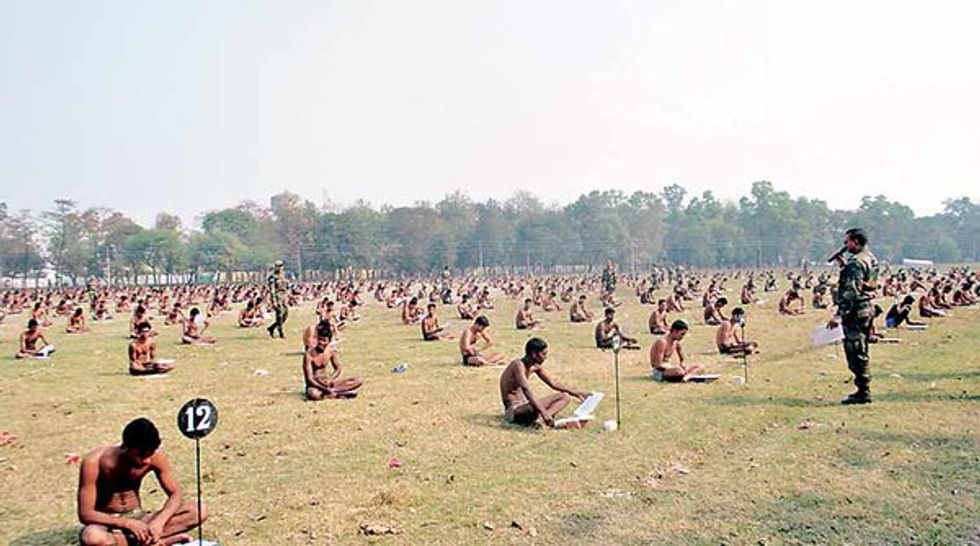 Find Out Why the Indian Army Forced Aspiring Servicemen to Take Exams in Their Underwear