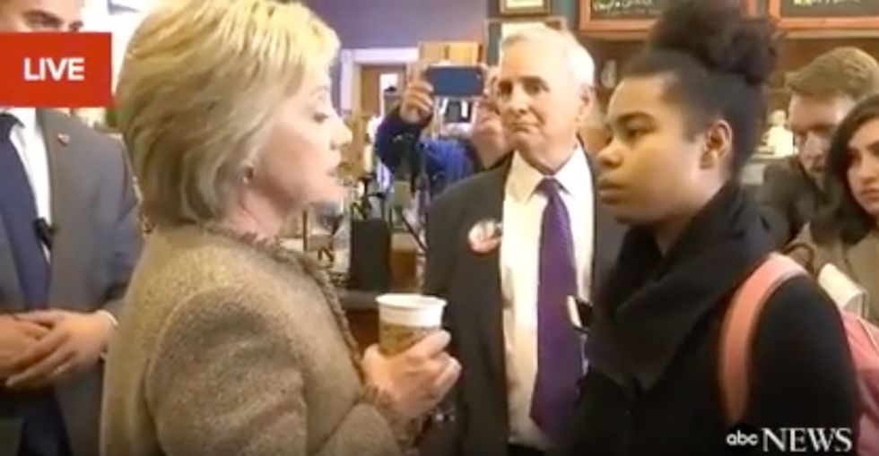 I Don't Think That's True': Things Get Tense When Voter Repeatedly Questions Clinton on Race Issues