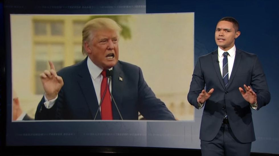 The Daily Show' Unleashes on Trump in Fascism-Themed Tweetstorm