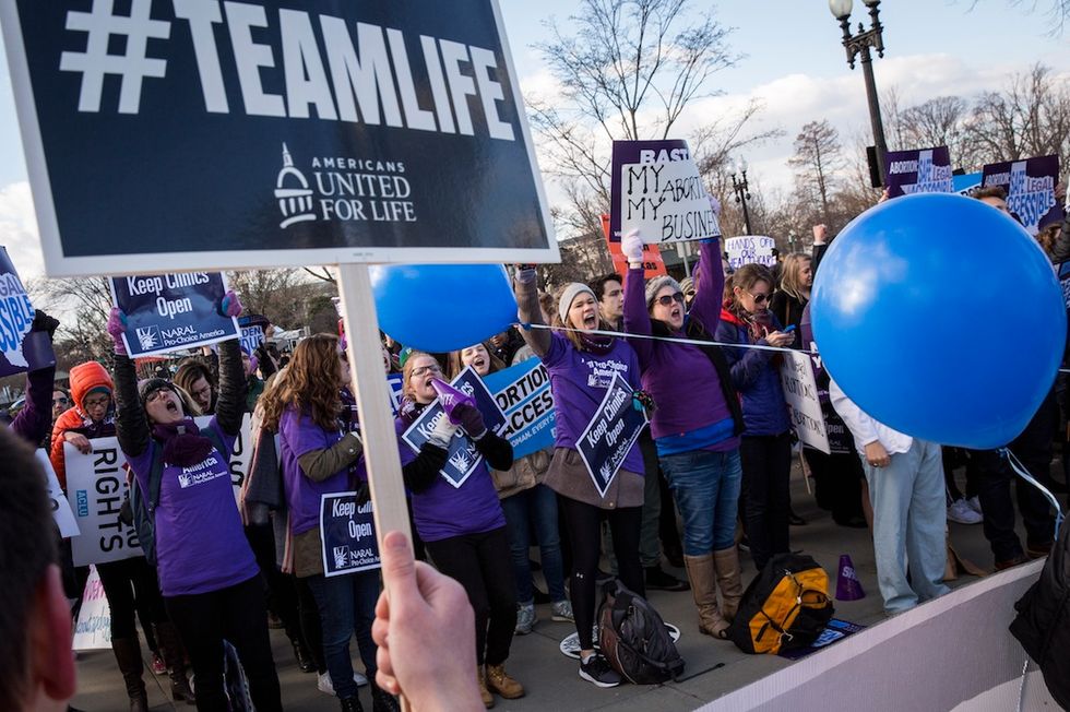 Contentious Abortion Case Draws Supporters, Opponents to the Supreme Court 