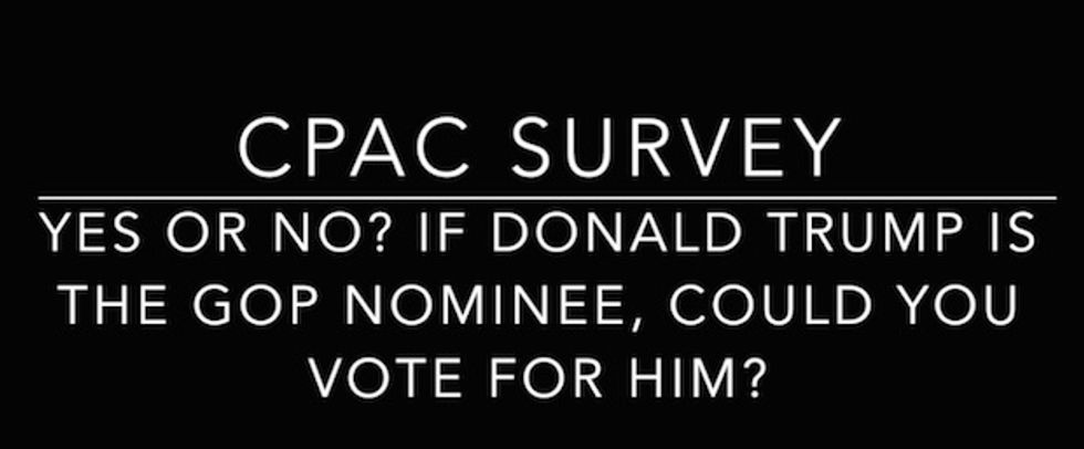 CPAC Poll: If Donald Trump is the GOP Nominee, Could You Vote for Him?