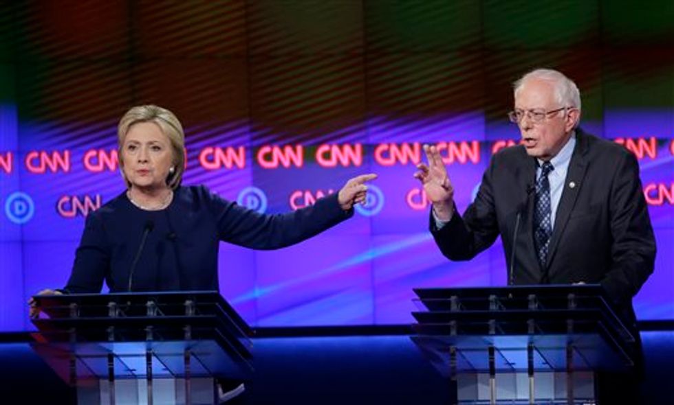 Liberals Go Off on Bernie Sanders for 'Sexism' After Tense Debate Moment With Hillary Clinton: 'I'm Talking!
