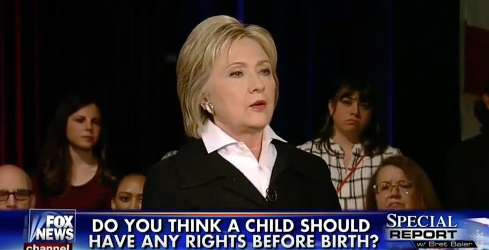 To Be Clear, There's No...Exceptions?': Fox Host Presses Clinton on Support for Late-Term Abortions
