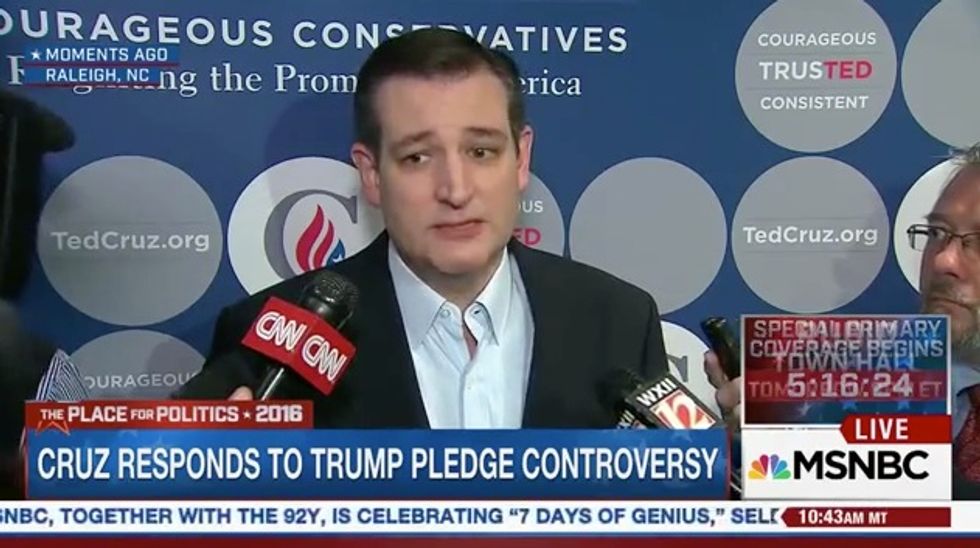 Cruz: Trump Oath Made Supporters Pledge Their Loyalty ‘Like Subjects to a King\