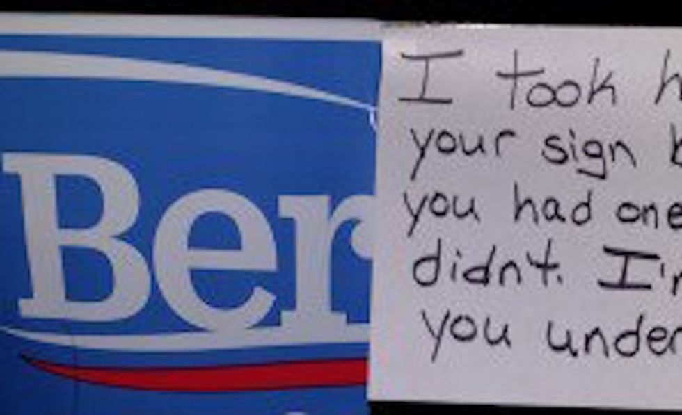 Take a Look at the Anti-Socialism Bernie Sanders Meme Going Viral Online: ‘I Took Half Your Sign…’