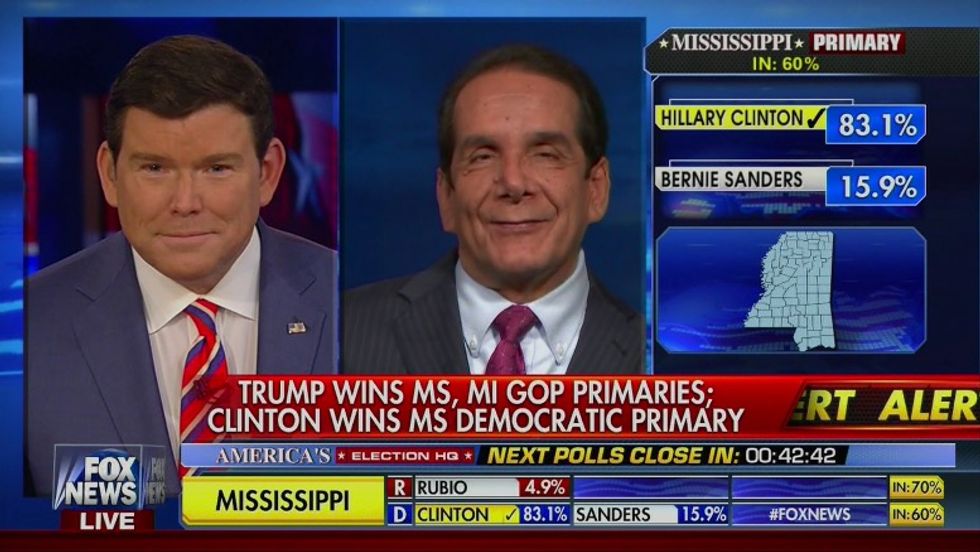 Krauthammer Scorches Trump's 'Very Weird' Super Tuesday Two News Conference With Brutal Sentence